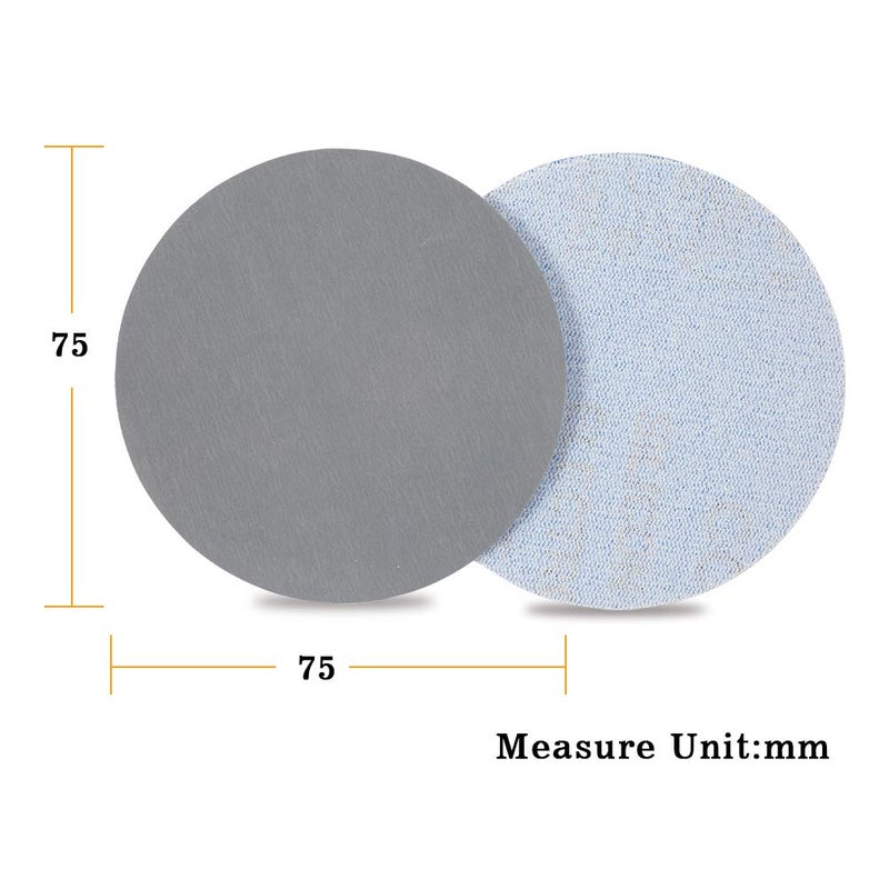 SPEEDWOX Hook and Loop Sanding Discs 100pcs 3 Inch 3000 Grit Sandpaper for Wood Drill Grinder Rotary Tools No Hole - Image 5